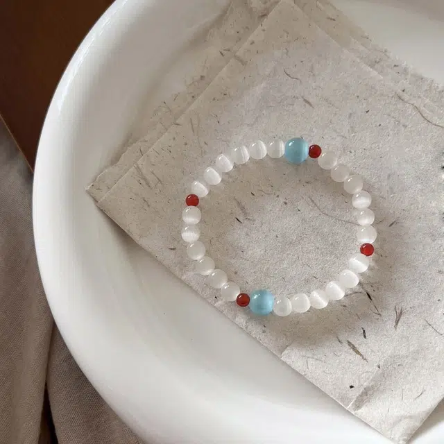 梨云暮雪 【精挑优品】荧光猫眼款白月光  高级荧光效应 与众不同  赠白月光  气质显白 琉璃 手镯 女款