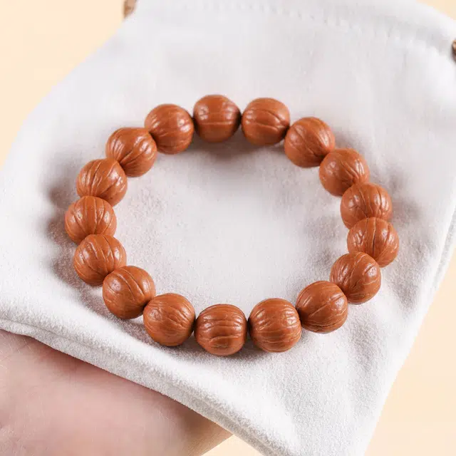 梨云暮雪 新中式 复古民族风老型桶佛珠文玩念珠 转运珠盘玩绕指柔佛珠平安喜乐#好运 猴头核桃 手串 男女同款情侣款