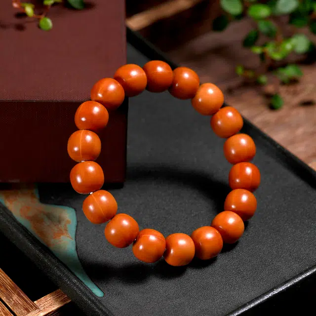 梨云暮雪 经典  红皮深抛老熟款归圆度高 通用款#好运 猴头核桃 手串 男女同款情侣款