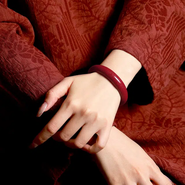 梨云暮雪 正品保证 甄选高含量足分量 经典永不过时 福气相随#好运 朱砂 手镯 女款