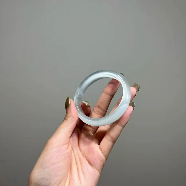 梨云暮雪 白月光 复古 高级 旗袍汉服 荔枝冻 琉璃 手镯 女款