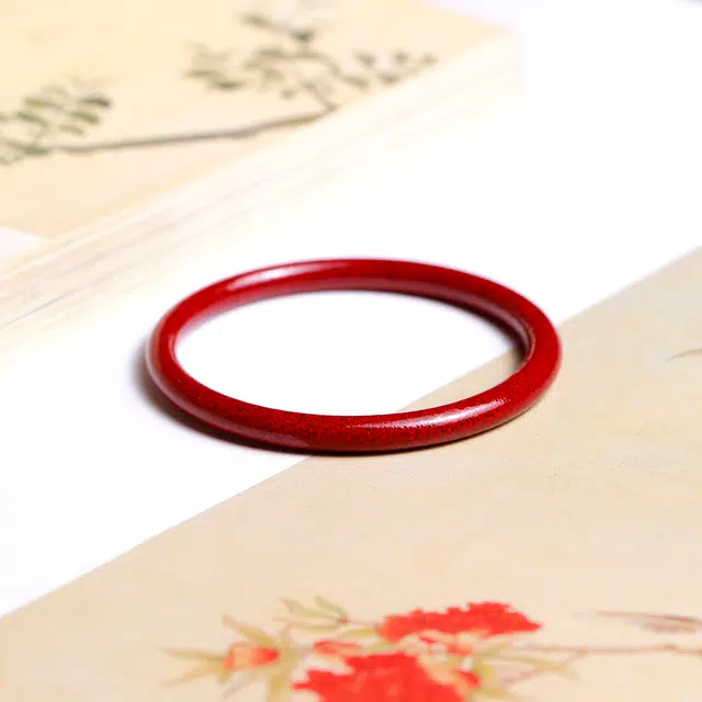 梨云暮雪 优选细砂 细颗粒晶体 古典时尚经典#好运 朱砂 手镯 女款