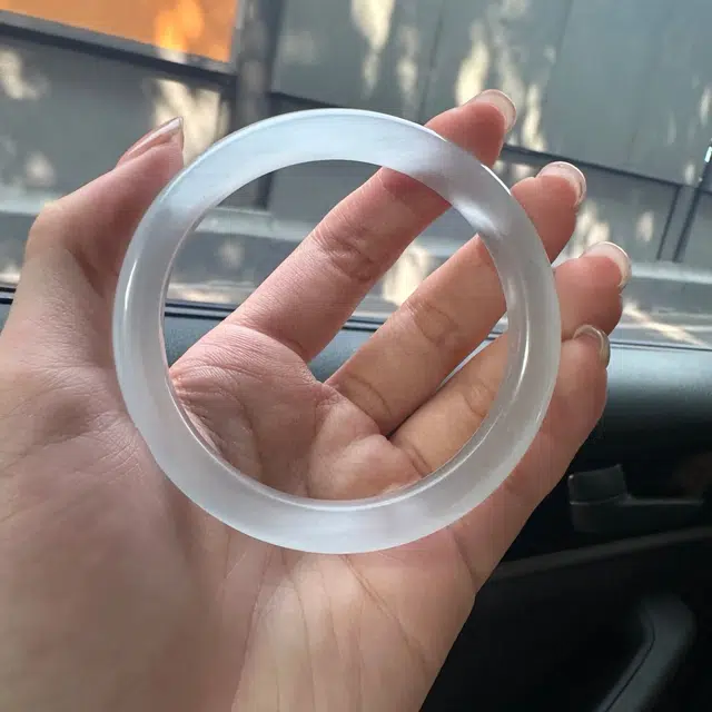 梨云暮雪 白月光 复古 高级 旗袍汉服 荔枝冻 琉璃 手镯 女款