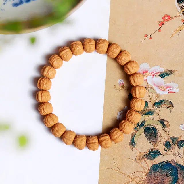 梨云暮雪 收藏级一级品质蛤蟆背    国风雕刻蛤蟆背文玩小众高级感盘玩念珠#好运 猴头核桃 手串 男女同款情侣款