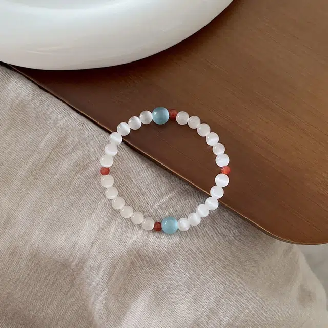 梨云暮雪 【精挑优品】荧光猫眼款白月光  高级荧光效应 与众不同  赠白月光  气质显白 琉璃 手镯 女款