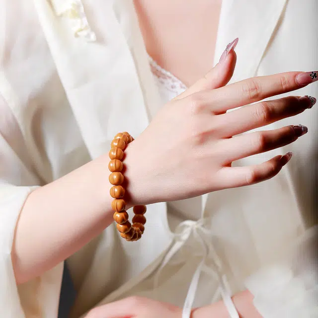 梨云暮雪 复古民族 招财纳福平安喜乐 猴头核桃 手串 男女同款情侣款