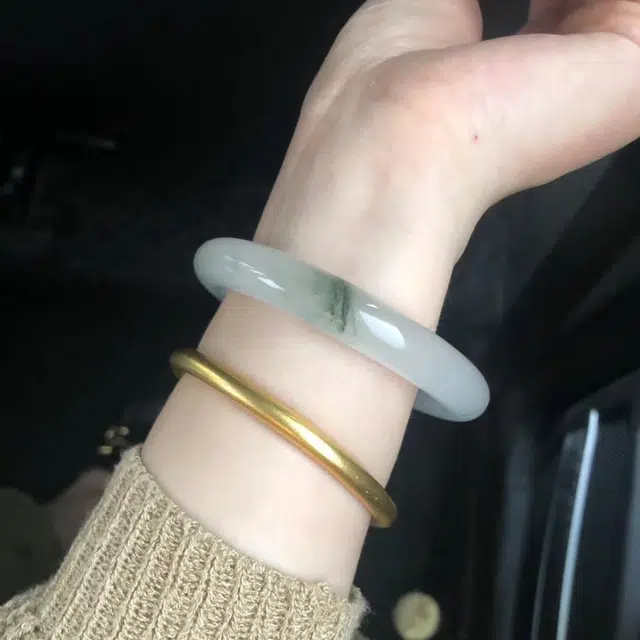 梨云暮雪 专注品质 回馈款大放精选赠平安扣平安喜乐 天山翠 手镯 男女同款情侣款