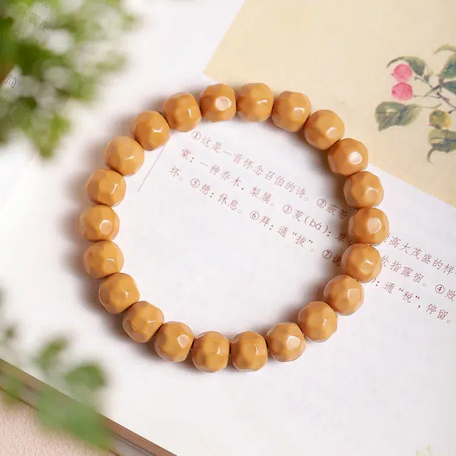 梨云暮雪 优品原籽精雕 奶酪  颜色深度适中 精细抛光#好运 猴头核桃 手串 男女同款情侣款