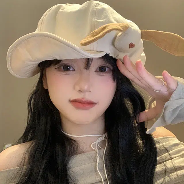 木林森 日系甜妹爱心百搭大头围显脸小薄款透气画家帽 涤纶 贝雷帽 女款