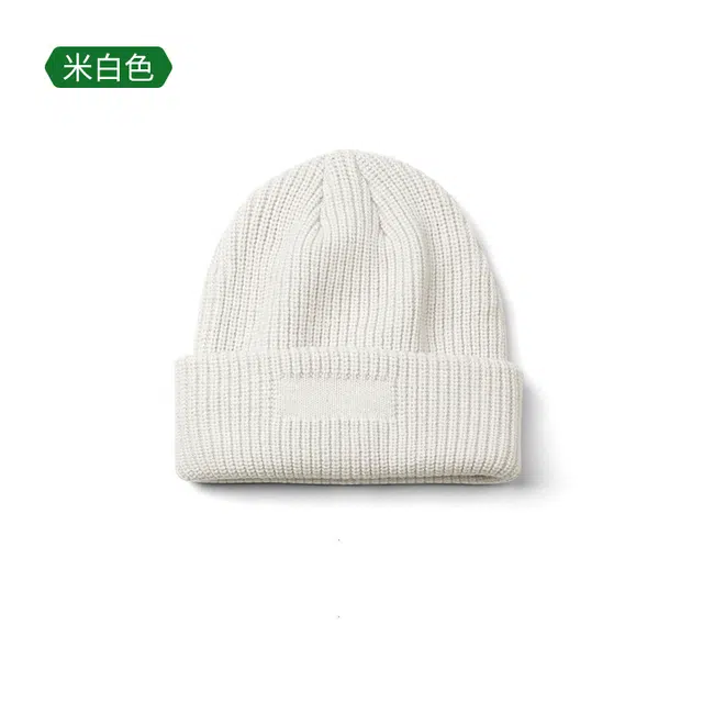 木林森 纯色百搭毛线帽秋冬加厚 针织 绒线帽 男女同款情侣款