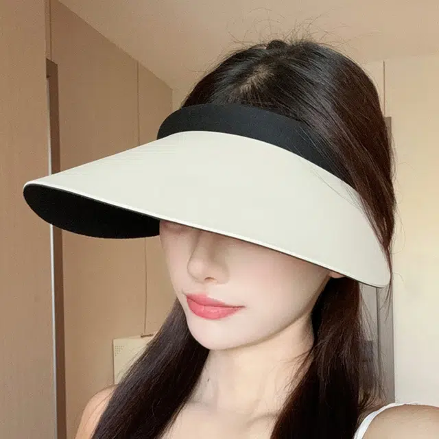 木林森 夏季无痕箍空顶帽户外出游防紫外线遮阳帽显脸小太阳帽 锦纶 防晒帽 男女同款情侣款