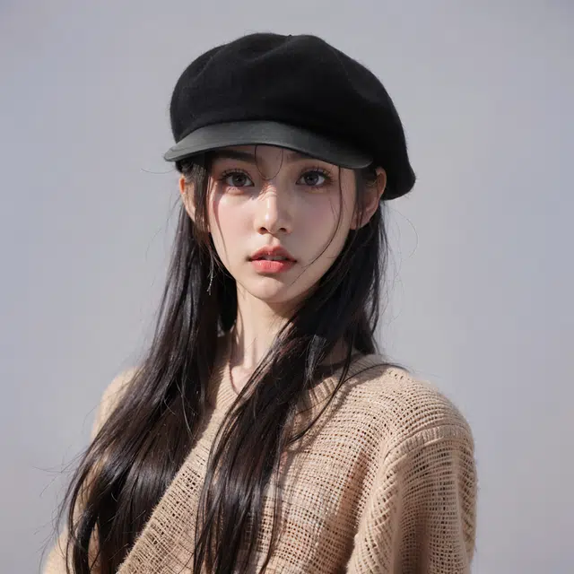 木林森 英伦复古帽子显脸小 毛呢 贝雷帽 男女同款情侣款