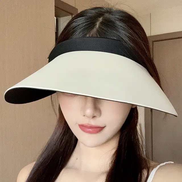 木林森 夏季无痕箍空顶帽户外出游防紫外线遮阳帽显脸小太阳帽 锦纶 防晒帽 男女同款情侣款