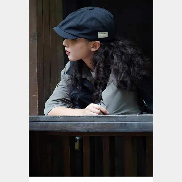 木林森 日系复古前进帽画家报童帽英伦百搭帽子 棉 贝雷帽 男女同款情侣款