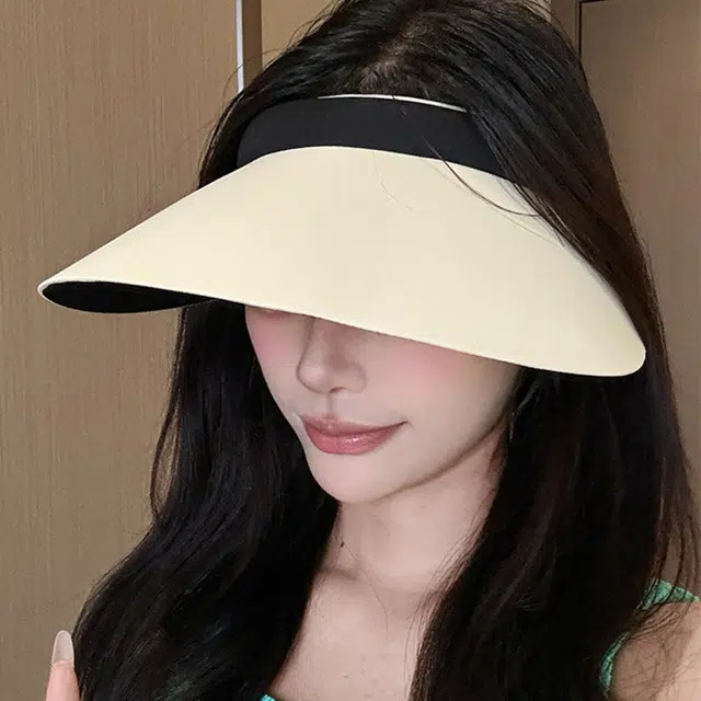 木林森 夏季无痕箍空顶帽户外出游防紫外线遮阳帽显脸小太阳帽 锦纶 防晒帽 男女同款情侣款