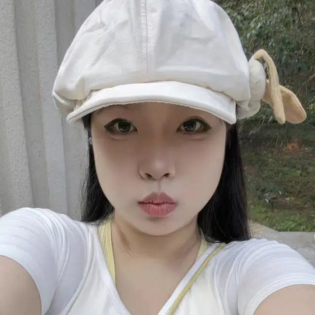 木林森 日系甜妹爱心百搭大头围显脸小薄款透气画家帽 涤纶 贝雷帽 女款