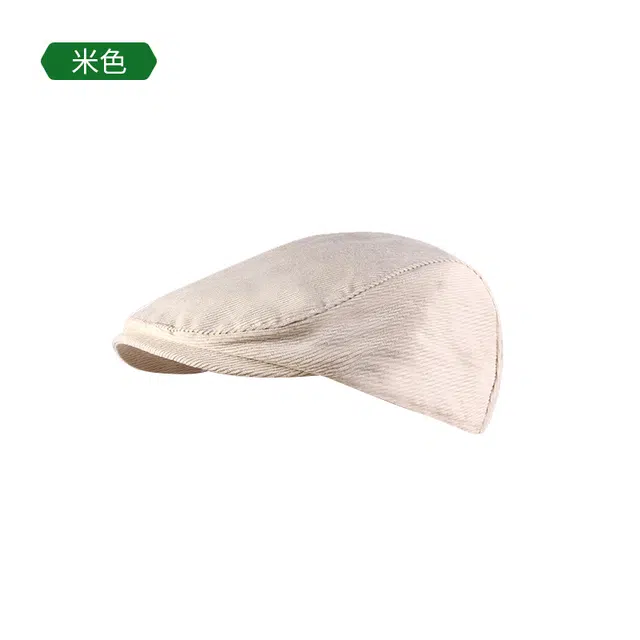 木林森 秋冬复古前进帽百搭纯色英伦风 灯芯绒 贝雷帽 男女同款情侣款