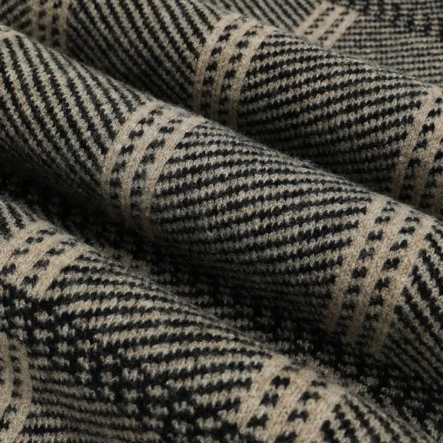 木林森 韩系复古围脖格纹秋冬保暖百搭 腈纶 绒线围巾 男女同款情侣款