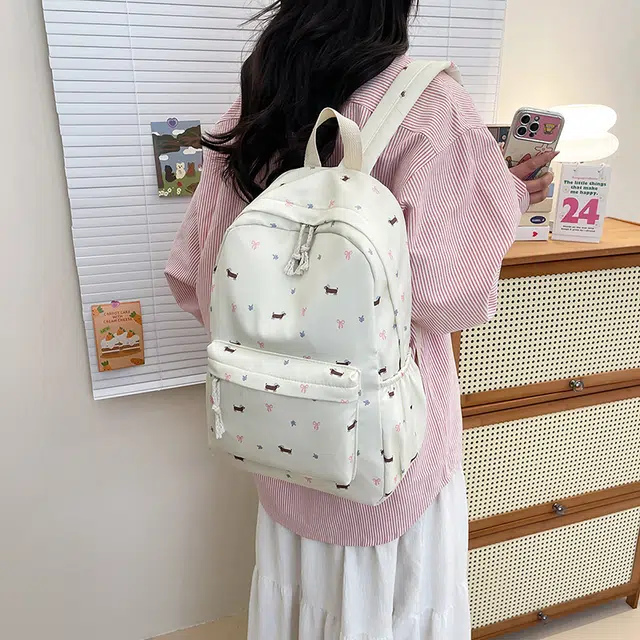KAMLUI Nylon Backpack White