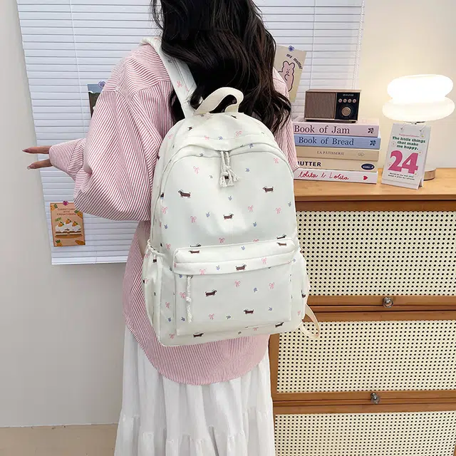 KAMLUI Nylon Backpack White