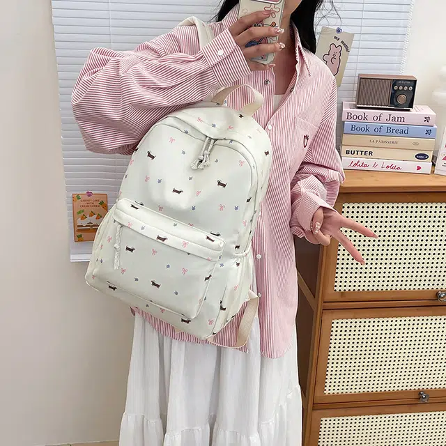 KAMLUI Nylon Backpack White