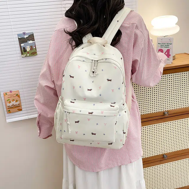 KAMLUI Nylon Backpack White
