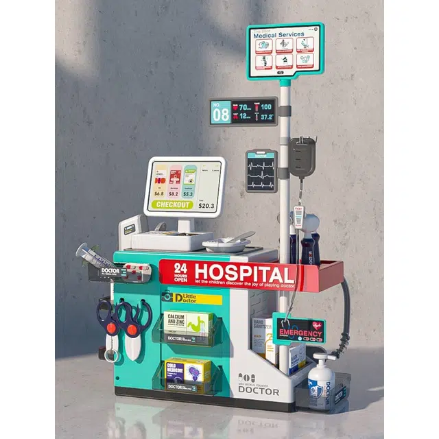 图米鱼 儿童医生扮演 医疗台男女孩 牙医 过家家玩具