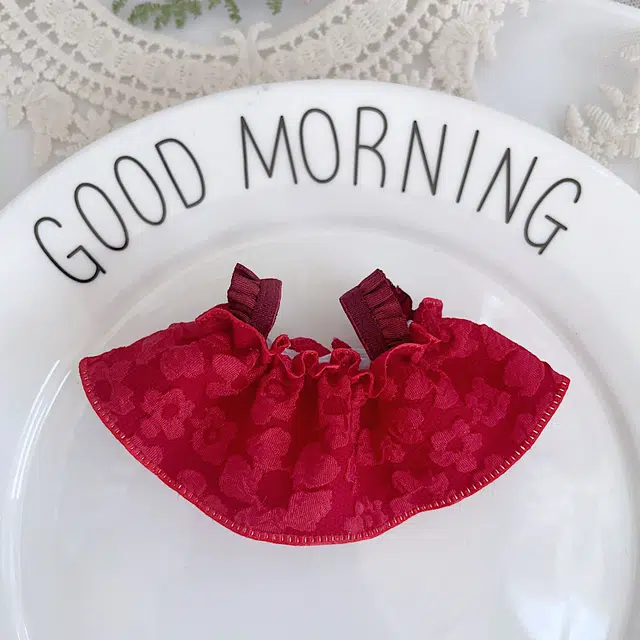 图米鱼 浮雕花裙 衣服吊带裙幸运风可穿裙子 娃衣着替