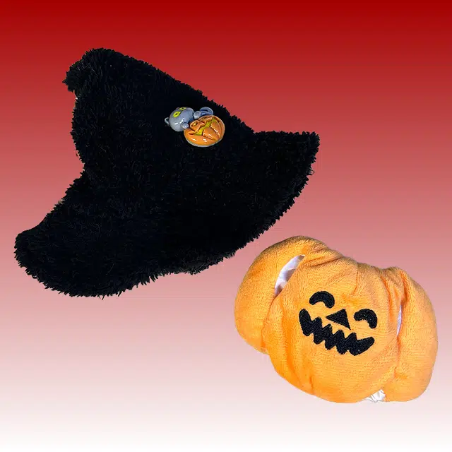 图米鱼 搪胶公仔南瓜套装衣服 换装 娃衣着替