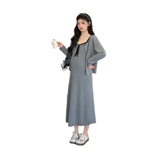 荟萃阁 百搭简约舒适时尚裙装套装 女款
