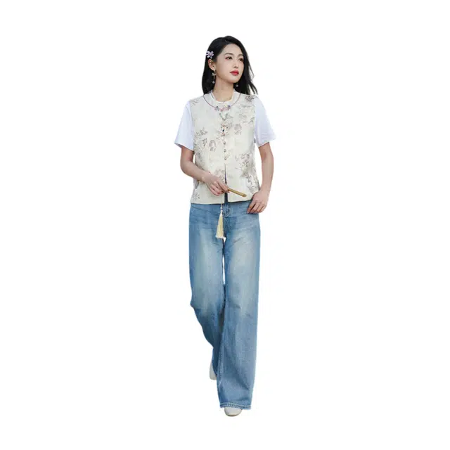 荟萃阁 新中式复古时尚个性舒适马甲 女款