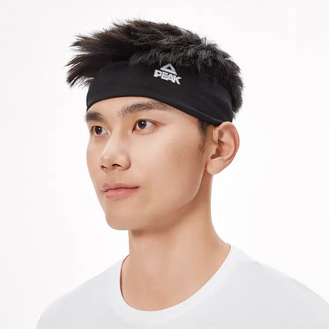 匹克 运动冷感夏季消暑便携擦汗速干腕巾 护腕运动 涤纶 头巾 男女同款情侣款 黑色