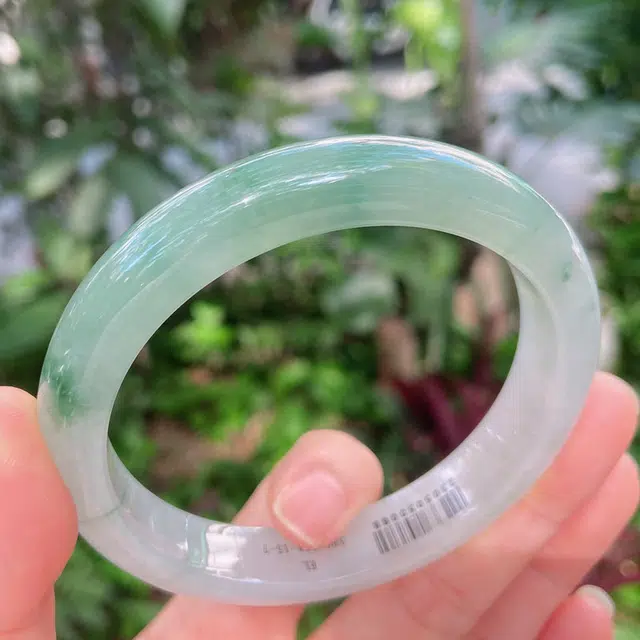 菲燕 口径 天然正品 平安 糯种 翡翠手镯 男女同款情侣款