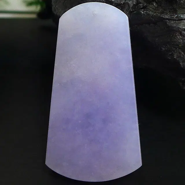菲燕 老坑老种 紫罗兰 挂坠牌子 糯种 翡翠吊坠 男女同款情侣款