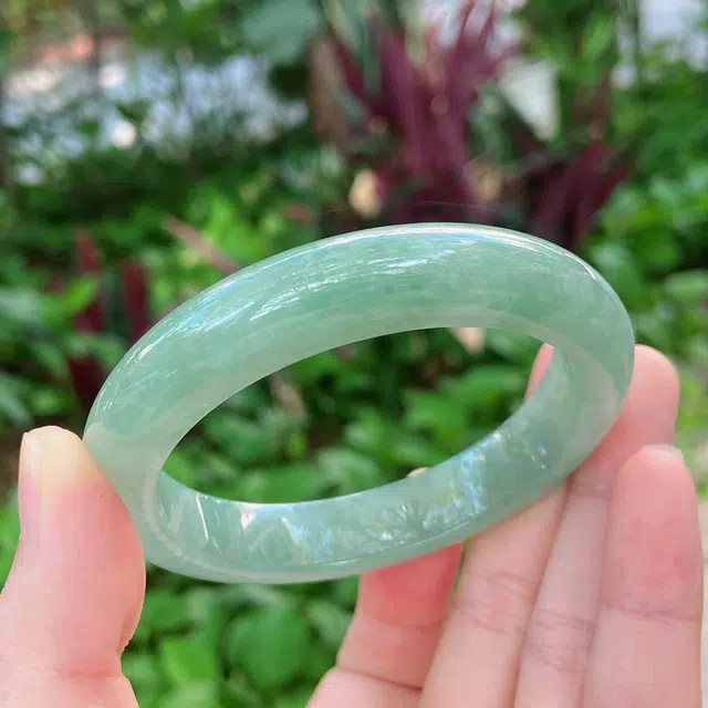 菲燕 口径  正品 平安 糯种 翡翠手镯 女款