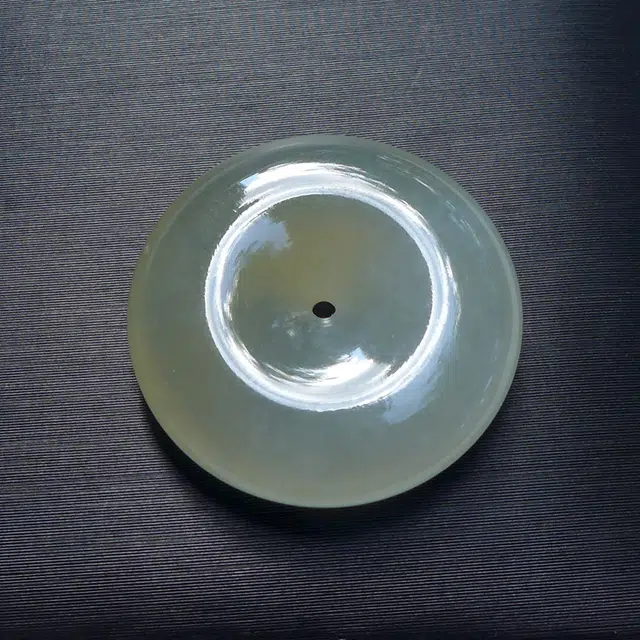 菲燕 [冰飘黄翡平安扣] 翡翠平安扣挂件拍卖 糯种 吊坠 男女同款情侣款