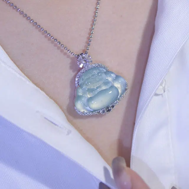 菲燕 佛公 高冰 翡翠吊坠 男女同款情侣款