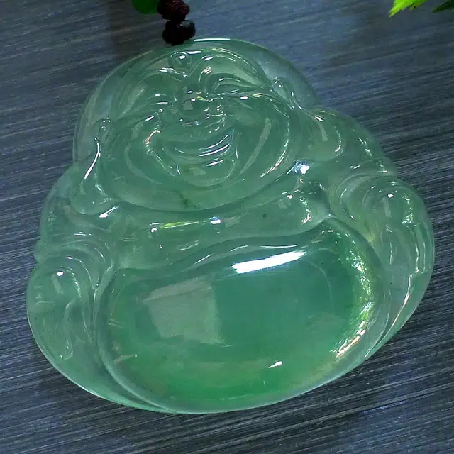 菲燕 高冰晴绿笑佛 冰种 吊坠 男女同款情侣款