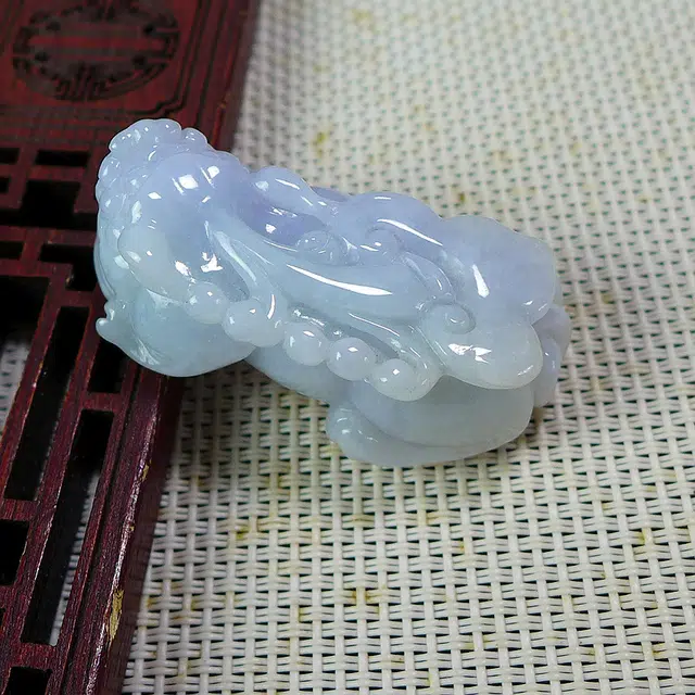 菲燕 翡翠貔貅挂坠 糯种 吊坠 男女同款情侣款