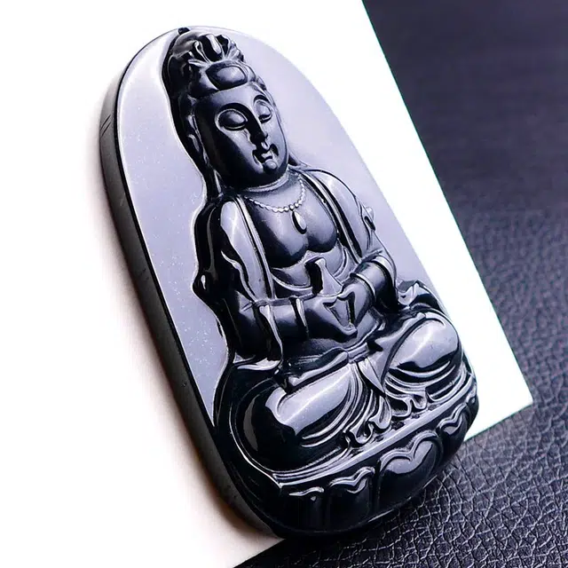 菲燕 老坑好种观音 正品翡翠玉佩挂件拍卖 糯种 吊坠 男女同款情侣款