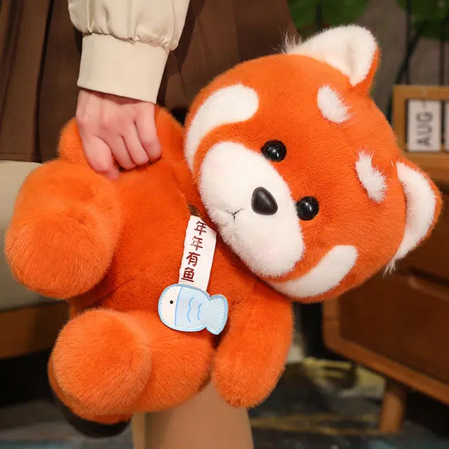 安之静雅 可爱小熊猫 动物园小浣熊 玩偶 毛绒公仔