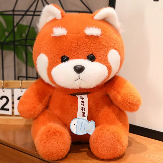 安之静雅 可爱小熊猫 动物园小浣熊 玩偶 毛绒公仔