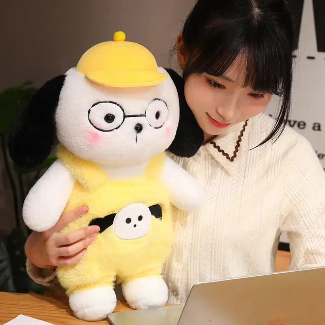 安之静雅 可爱帽子狗 小奶狗 安抚布娃娃 玩偶 毛绒公仔