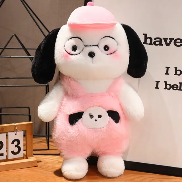 安之静雅 可爱帽子狗 小奶狗 安抚布娃娃 玩偶 毛绒公仔