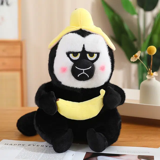 安之静雅 可爱白面僧面猴子 布娃娃 玩偶 毛绒公仔