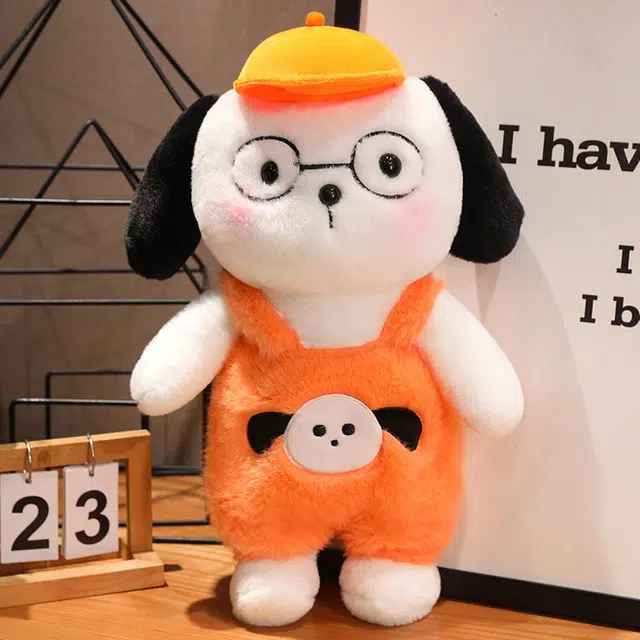 安之静雅 可爱帽子狗 小奶狗 安抚布娃娃 玩偶 毛绒公仔