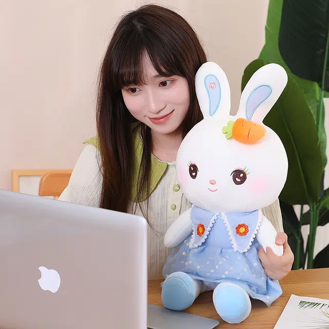 安之静雅 超萌甜心兔子 玩偶 毛绒公仔