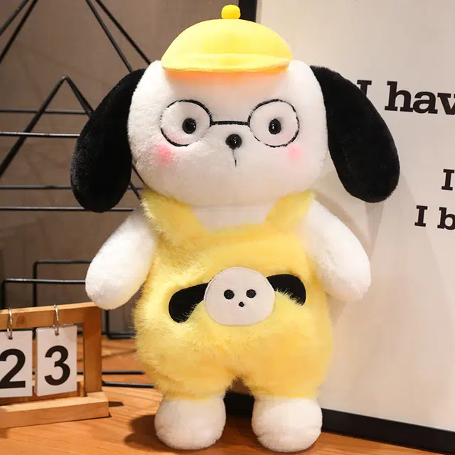 安之静雅 可爱帽子狗 小奶狗 安抚布娃娃 玩偶 毛绒公仔