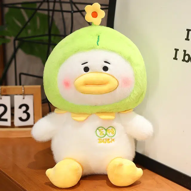 安之静雅 可爱苦瓜鸭子 陪伴丑萌布娃娃 玩偶 毛绒公仔