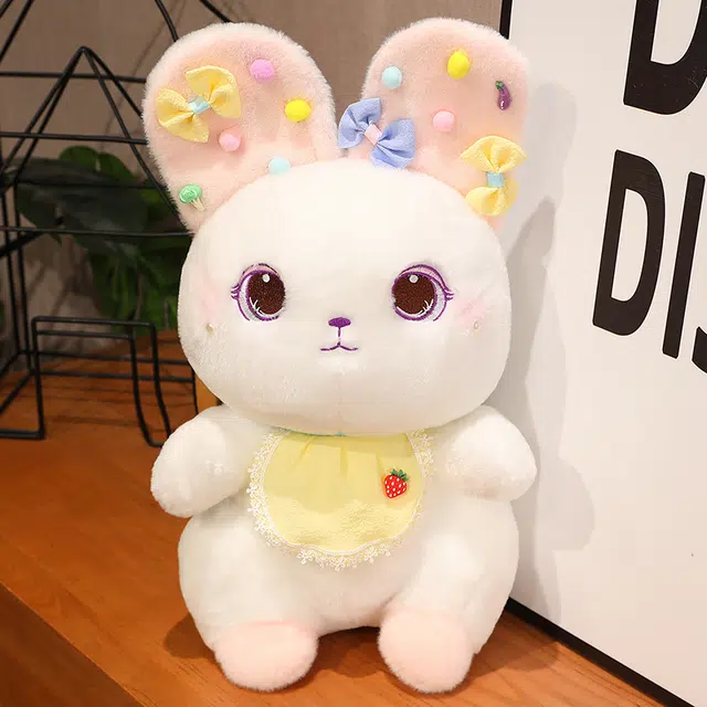 安之静雅 可爱花仙兔 大白兔布娃娃 安抚 玩偶 毛绒公仔